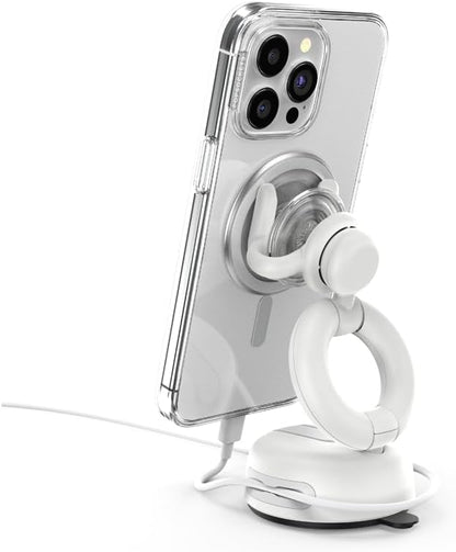 PopSockets Car Vent Phone Mount- White | Air Vent Clip, Compatible with PopSockets, Hands-Free, White - Image 2