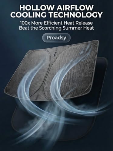 Proadsy Custom Fit Car Windshield Sun Shade for 2024-2026 Subaru Crosstrek - Image 5