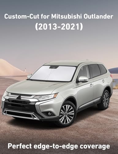 EcoNour Windshield Sunshade Compatible for Mitsubishi Outlander 2013-2021 - Image 2
