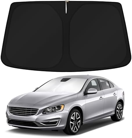 KUST Windshield Sun Shade for 2011-2018 Volvo S60 Accessories Custom Fit Sunshade Sun Visor Protector Foldable Blocks UV Rays Keep Your Car Cooler by KUST