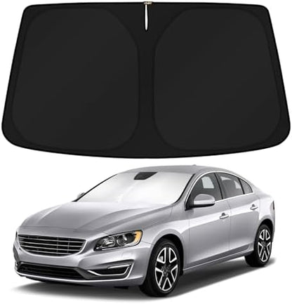 KUST Windshield Sun Shade for 2011-2018 Volvo S60 Accessories Custom Fit Sunshade Sun Visor Protector Foldable Blocks UV Rays Keep Your Car Cooler by KUST