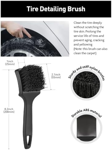 Fantasticlean 7PCS Wheel Brush Kit for Cleaning Tires - Image 4