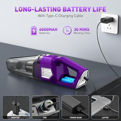 Handheld Vacuum Cordless Rechargeable, Hand Held Car Vacuum Cleaner - Image 5