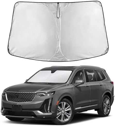 EcoNour Windshield Sunshade Compatible for Cadillac XT6 2020-2023 2024 2025 by EcoNour