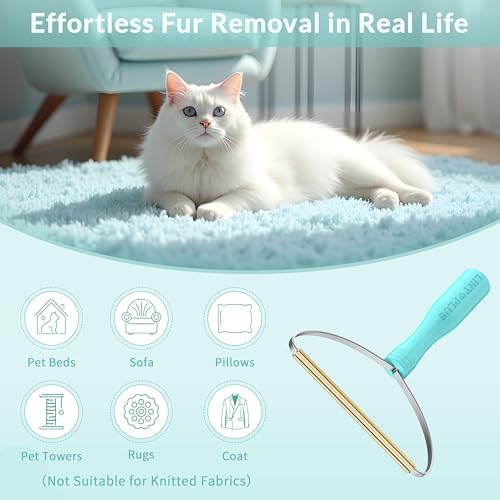 Deep Cleaner Pro Pet Hair Remover 5-Pack Bulk Set - Heavy Duty Carpet Rake & Multi-Surface Scraper for Dog & Cat Hair on Rugs, Couches, Pet Towers, Car Seats & Stairs - Reusable Travel-Size - Image 2