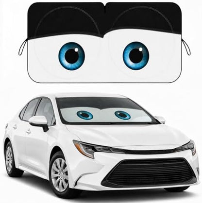 Car Windshield Sun Shade, Universal Fit Compact Sedan SUV, Classic Black by eygeufg