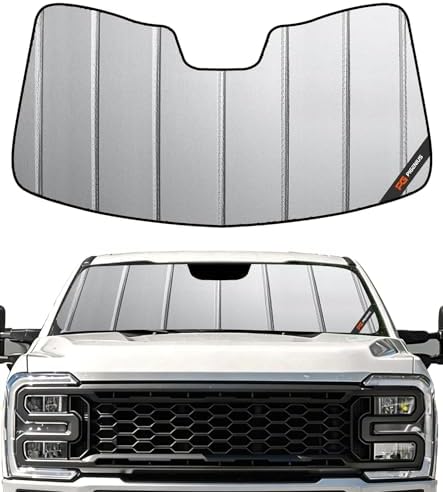 Pigenius Windshield Sunshade for Ford F-250/F-350/F-450/F-550/F-600 Super Duty 2023-2026 Front Window Sun Shade - Safeguard by Pigenius