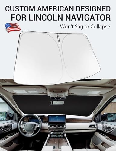 Proadsy Custom Fit Car Windshield Sun Shade for 2018-2024 Lincoln Navigator - Image 2