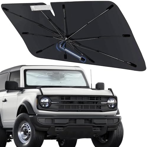 Windshield Sun Shade Fit for Ford Bronco（4-Door，not for Sport） 2021-2026 by Visufy