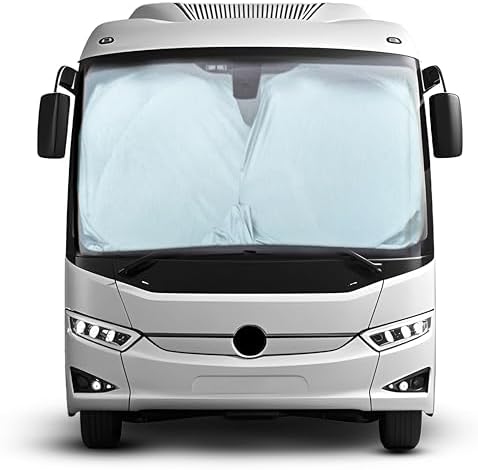 EcoNour RV Windshield Sun Shade, Foldable Cover for RVs & Motorhomes by EcoNour