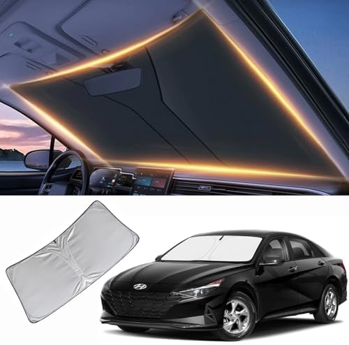 Windshield Sun Shade for Hyundai Accent Front Window Shades Cover for 2010-2025 2026 Accent Windshield Sun Visor Protector Car Accessories by LZYYQX