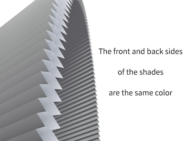 Myshade Arch Window Shades Half Circle Blackout Cellular Shades Cordless No Drill Blinds for Windows Half Moon Honeycomb Fabric No Tools Room Darkening Shades Easy Install (1PCS Grey 72" W X 36" H) - Image 8