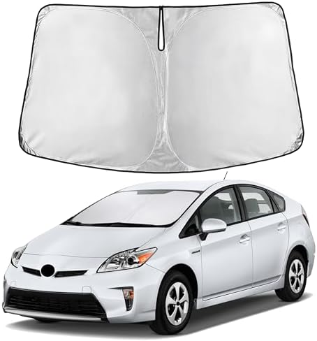 EcoNour Windshield Sunshade Compatible for Toyota Prius Hatchback 2010-2015 by EcoNour