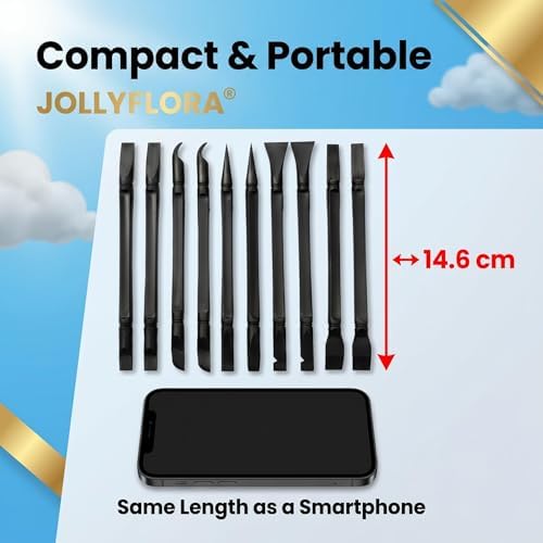 10Pcs Plastic Scraper Tools with Storage Case, Green - Image 3
