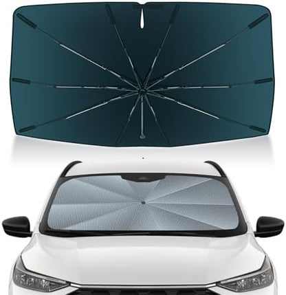 Autorder Windshield Sun Shade Umbrella for 2020-2025 2026 Ford Escape Accessories,Upgraded Ice Crystal Material,Easy Setup Umbrella Sunshade for Car Windshield,100% Sun Blocking by Autorder