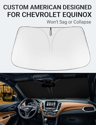 Proadsy Custom Fit Car Windshield Sun Shade for 2018-2024 Chevrolet Equinox - Image 2