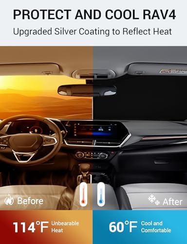 Proadsy Custom Fit Car Windshield Sun Shade for 2024-2026 Chevrolet Trax - Image 3
