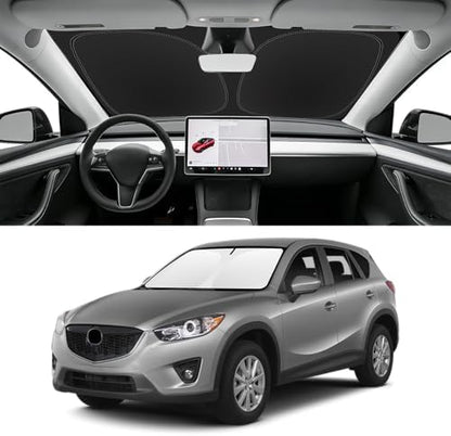 Custom Fit Windshield Sun Shade for Mazda CX5 2013-2016 by SLOGENTO