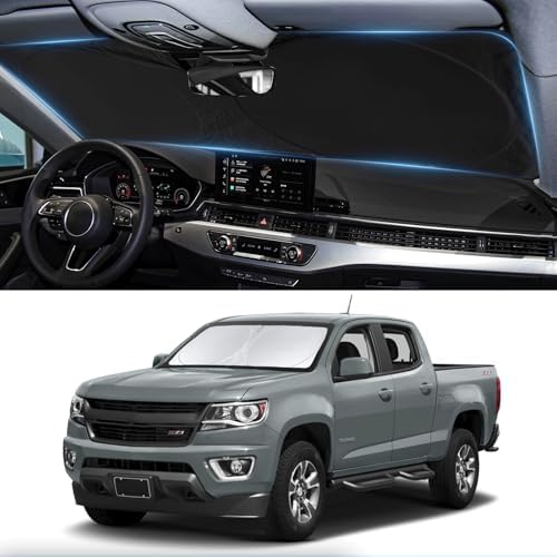 Windshield Sunshade for Chevrolet Colorado 2023-2024 2025 2026 Sun Visor by BOODANCARS