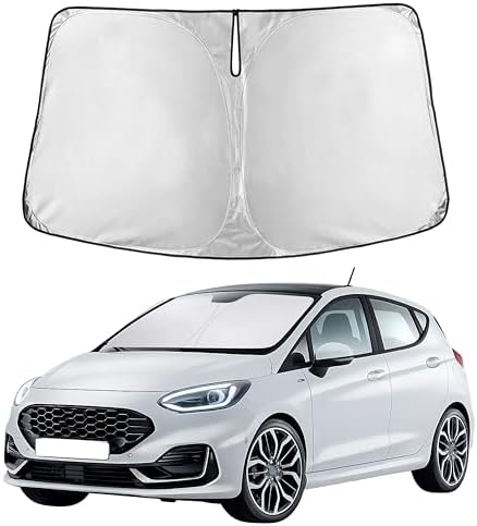 EcoNour Windshield Sunshade Compatible for Ford Fiesta 2017-2021 2022 2023 by EcoNour