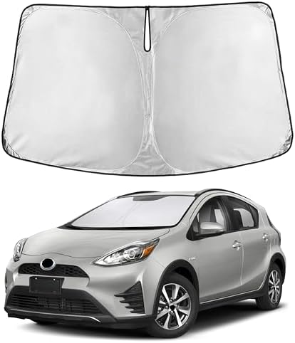 EcoNour Windshield Sunshade Compatible for Toyota Prius C 2012-2018 2019 by EcoNour