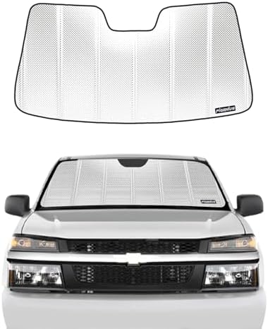 Pigenius Windshield Sun Shade for Chevrolet Colorado 2023-2026; GMC Canyon 2023-2026. Reflective Aluminum Film Front Window Sunshade - BLAZBLOCK by Pigenius