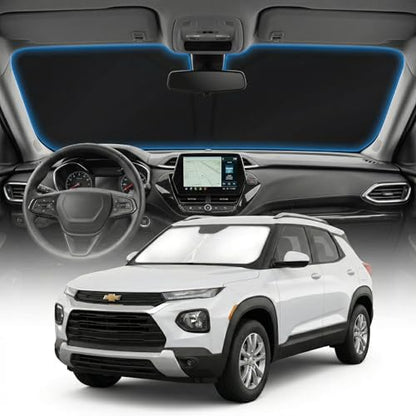 for Chevrolet Chevy Trailblazer Windshield Sun Shade Cover - Custom Fit Trailblazer Accessories 2021-2025 2026 Sunshade Foldable UV Protection & Heat Shield Sun Visor Accessories by Unknown