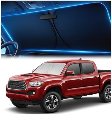 Magnelex Windshield Sun Shade for Toyota Tacoma 2016-2023 2024 2025 2026, Foldable Car Window Sunshade, Heat & UV Visor Cover, Reflective Front Shades Accessories by Magnelex