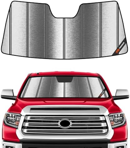 Pigenius Windshield Sunshade for Toyota Tundra 2014-2021 Custom Front Window Sun Shade - Metallic by Pigenius
