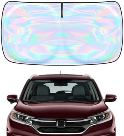 Windshield Sun Shade for Honda CR-V 2012 2013 2014 2015 2016-4 Layers Sunshade Compatible with Honda CR-V Foldable Front Window Sunshade Sun Visor Protector Block UV Rays Keep Your Car Cooler by Unknown