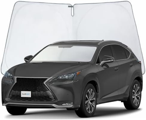 CLIM ART Windshield Sun Shade for Lexus NX 2015-2021, Custom-Fit Foldable Car Sunshade, Vehicle Sun Protector, Front Auto Windshield Cover, Car Accessories - WS4015 by CLIMART