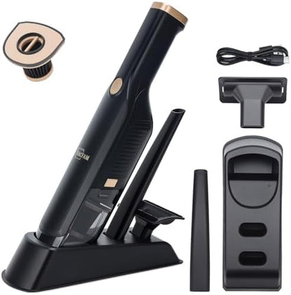 Handheld Vacuum Cordless,15KPA Vacuum with Storage Dock,Black by Unknown