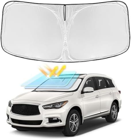 for Infiniti QX60 2014-2026 Windshield Sun Shade - 4 Layers Car Sunshade by ZOIBVCARSUNSHADE