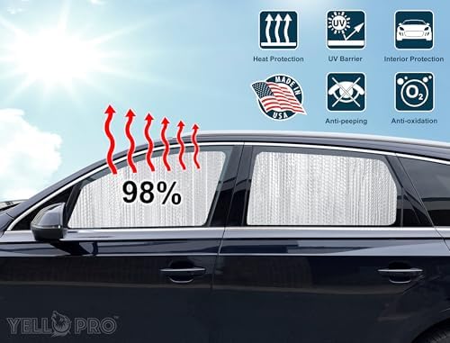 Front Side Sunshade (2PCS) Custom Fit for 2017-2022 Ford F-250 F-350 Truck - Image 3