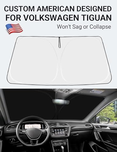Proadsy Custom Fit Car Windshield Sun Shade for 2018-2024 Volkswagen Tiguan - Image 2