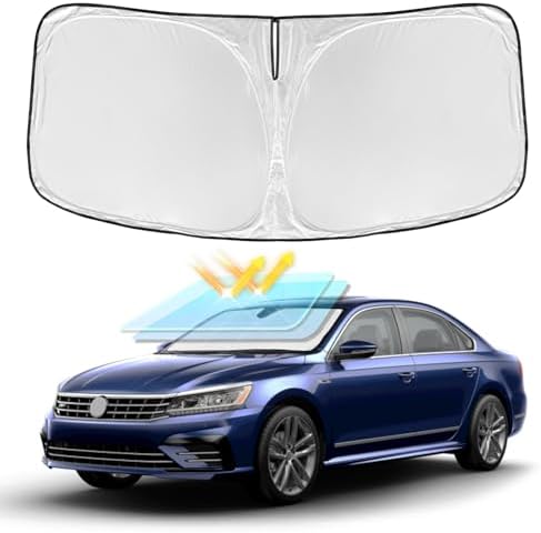 for Volkswagen Passat 2012-2022 Windshield Sun Shade 4 Layers Car Sunshade by ZOIBVCARSUNSHADE