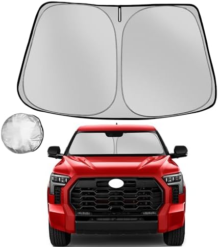 Windshield Sun Shade for 2022-2025 2026 Toyota Tundra by Fonowka