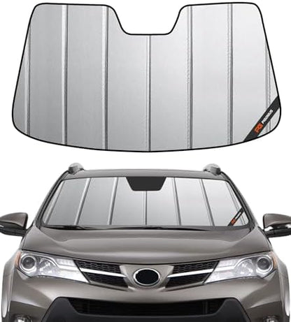 Pigenius Windshield Sunshade for Toyota RAV4 2013-2018 Without Rearview Mirror Camera - Safeguard by Pigenius