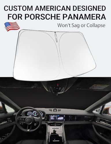 Proadsy Custom Fit Car Windshield Sun Shade for 2017-2026 Porsche Panamera - Image 2