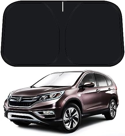D-Lumina Windshield Sun Shade for Honda CR-V 2012-2016 CRV Accessories, Front Window Sunshade Sun Visor Protector Block UV Rays Heat, Foldable 2 Layers 210T Material by D-Lumina