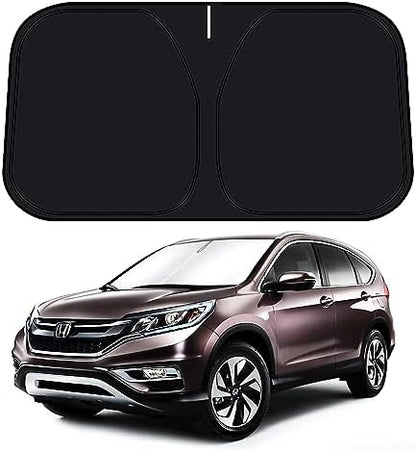 D-Lumina Windshield Sun Shade for Honda CR-V 2012-2016 CRV Accessories, Front Window Sunshade Sun Visor Protector Block UV Rays Heat, Foldable 2 Layers 210T Material by D-Lumina