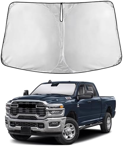 EcoNour Windshield Sunshade Compatible for Dodge Ram 1500 2019-2025 2026 by EcoNour