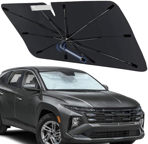 Windshield Sun Shade Umbrella for Hyundai Tucson 2022-2026, Umbrella Sunshade by Visufy