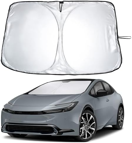 EcoNour Windshield Sunshade Compatible for Toyota Prius Hatchback 2023-2026 by EcoNour