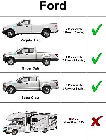 Front Side Sunshade (2PCS) Custom Fit for 2017-2022 Ford F-250 F-350 Truck - Image 2