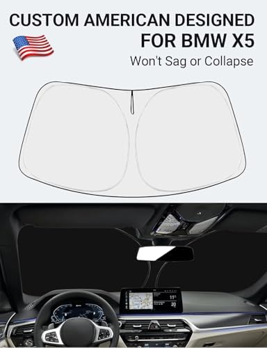 Proadsy Custom Fit 2019-2026 BMW X5 Windshield Sun Shade, Blocks Heat - Image 2