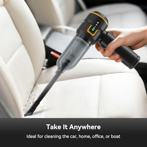 CNMSGM Cordless Handheld Car Vacuum Cleaner with Smart Display(DarkBlack) - Image 5