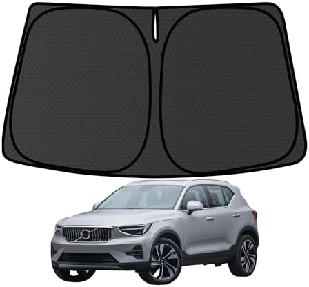 XC40 Windshield Sun Shade for Volvo XC40 2019-2025 Blocks UV Rays Accessories,1:1 Custom Foldable Thickened Wear-Resistant Front Window Sunshade Visor,Keeps Your Car Cooler by Achaltiza