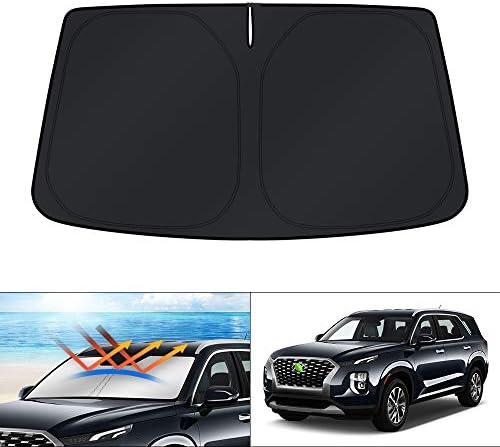KUST Windshield Sun Shade Custom Fit Car Sun Shade for 2020-2025 2026 Hyundai Palisade Accessories Windshield Sunshade Window Shade Sun Visor Protector Foldable Blocks UV Rays Keep Car Cooler by KUST