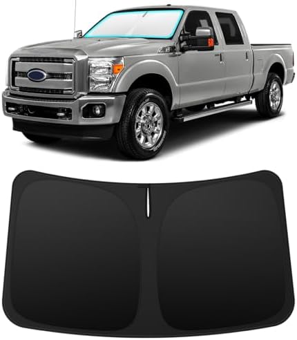 INSAUTO Custom Fit Windshield Sun Shade for Ford F250 F350 F450 2008-2016 by INSAUTO